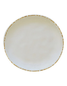 ADRIER - MORP26-BEI Pack de 12 Unidades - Colección Dune - Plato redondo - 26,4 cm Ø x 2 cm alto
