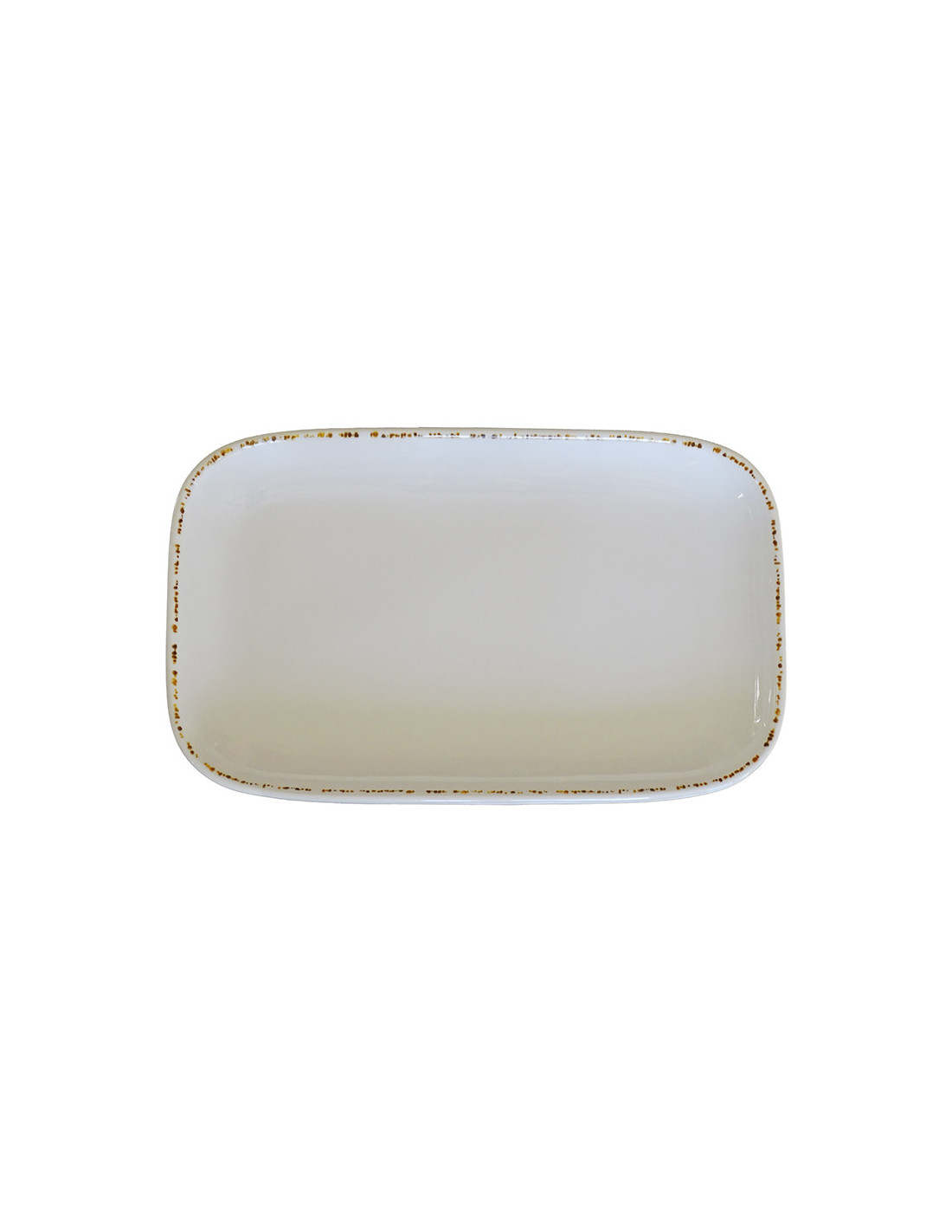 ADRIER - MORP3019-BEI Pack de 6 Unidades - Colección Dune - Plato rectangular - 30,3 x 18,9 cm x 3 cm alto