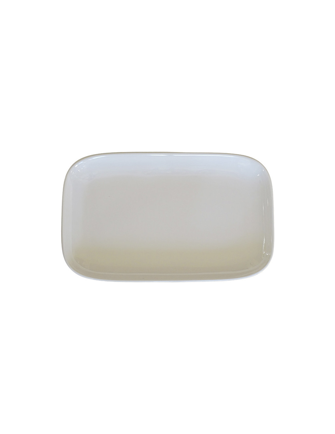 ADRIER - MORP3019-WHT Pack de 6 Unidades - Colección Pure - Plato rectangular - 30,3 x 18,9 cm x 3 cm alto