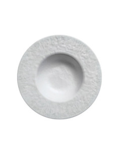 ADRIER - RPWE232-BRU Pack de 12 Unidades - Colección Bruma - Plato redondo c/ala ancha - 23,2 cm x 5 cm alto