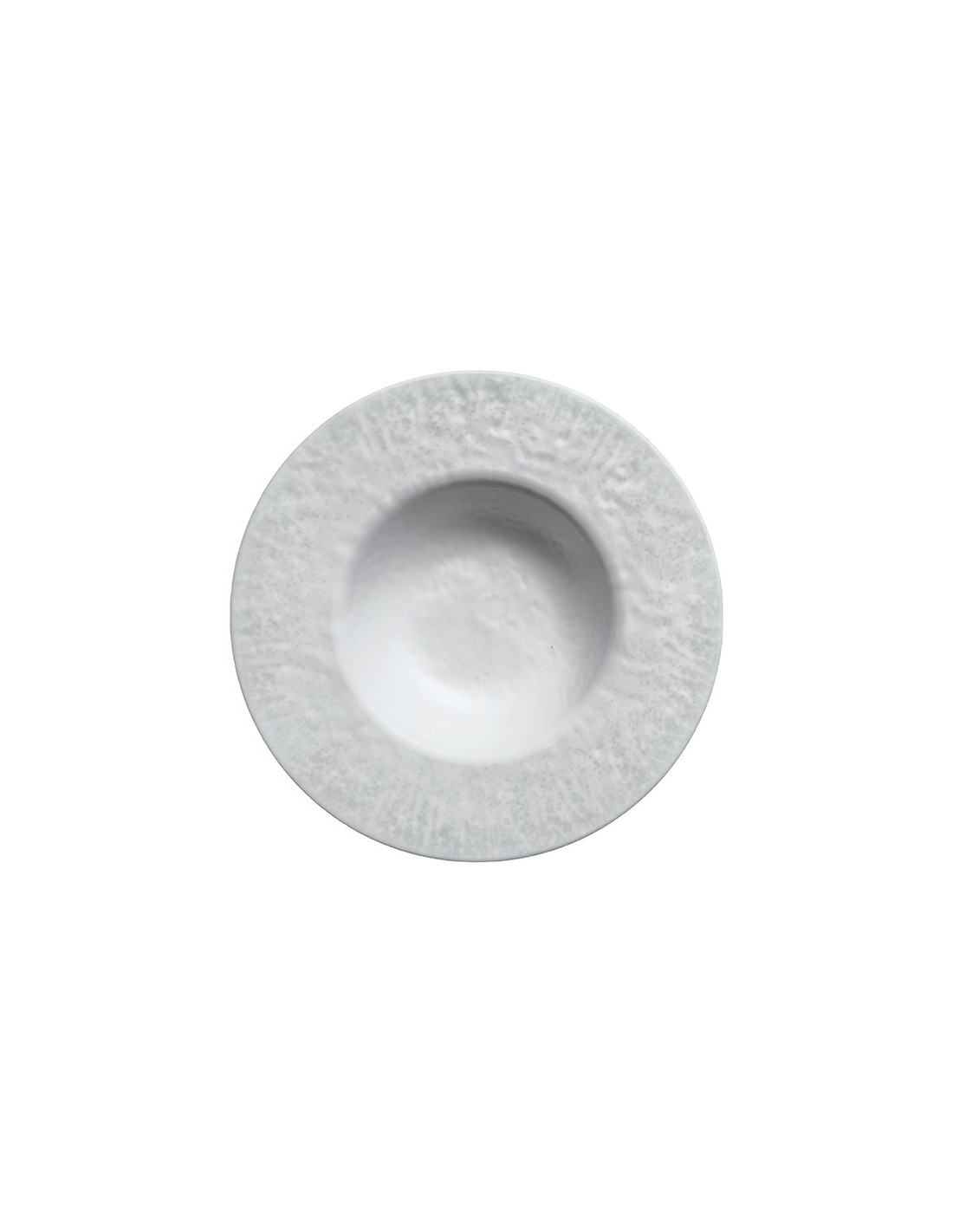 ADRIER - RPWE232-BRU Pack de 12 Unidades - Colección Bruma - Plato redondo c/ala ancha - 23,2 cm x 5 cm alto