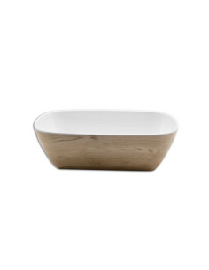 ADRIER - TTRB2616-WW Pack de 6 Unidades - Colección Kayak - Ensaladera rectangular de presentación GN 1/4 - 26,3x15,5x8,3 cm