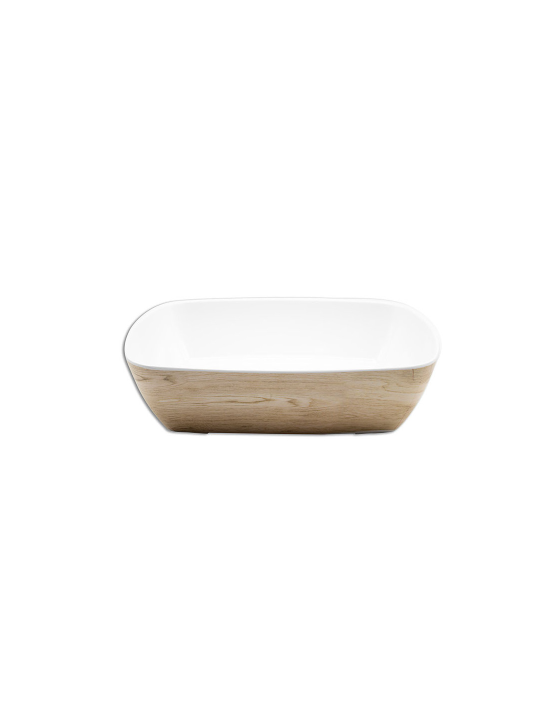 ADRIER - TTRB3226-WW Pack de 6 Unidades - Colección Kayak - Ensaladera rectangular de presentación GN 1/2 - 32 x 26 x 8,3 cm