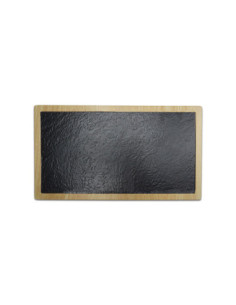 ADRIER - TTRCB3822-WS Pack de 6 Unidades - Colección Tofu and Kale - Base rectangular - 38 x 22 cm