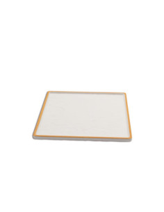 ADRIER - TTSQP23-WO Pack de 6 Unidades - Colección Sunrise - Fuente cuadrada mediana - 23 x 23 x 1,5 cm