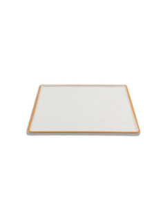 ADRIER - TTSQP26-WO Pack de 6 Unidades - Colección Sunrise - Fuente cuadrada grande - 26 x 26 x 1,5 cm