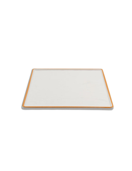 ADRIER - TTSQP26-WO Pack de 6 Unidades - Colección Sunrise - Fuente cuadrada grande - 26 x 26 x 1,5 cm