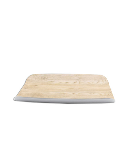 ADRIER - TTWT3226-WW Pack de 6 Unidades - Colección Kayak - Bandeja rectangular GN 1/2 con bordes elevados - 32 x 25 x 4 cm