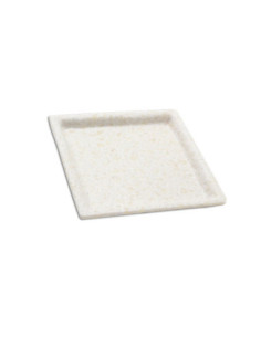 ADRIER - SQP1717-MBK Pack de 12 Unidades - Colección Terral - Plato cuadrado grande - 17 x 17 x 2 cm