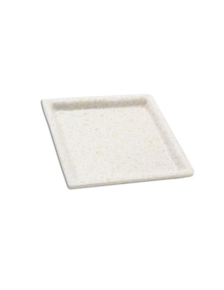 ADRIER - SQP1717-MBK Pack de 12 Unidades - Colección Terral - Plato cuadrado grande - 17 x 17 x 2 cm