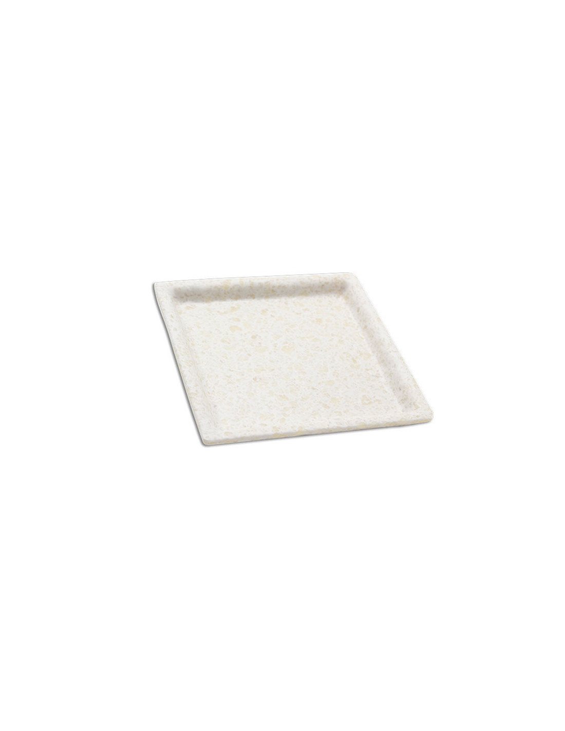 ADRIER - SQP1717-MBK Pack de 12 Unidades - Colección Terral - Plato cuadrado grande - 17 x 17 x 2 cm