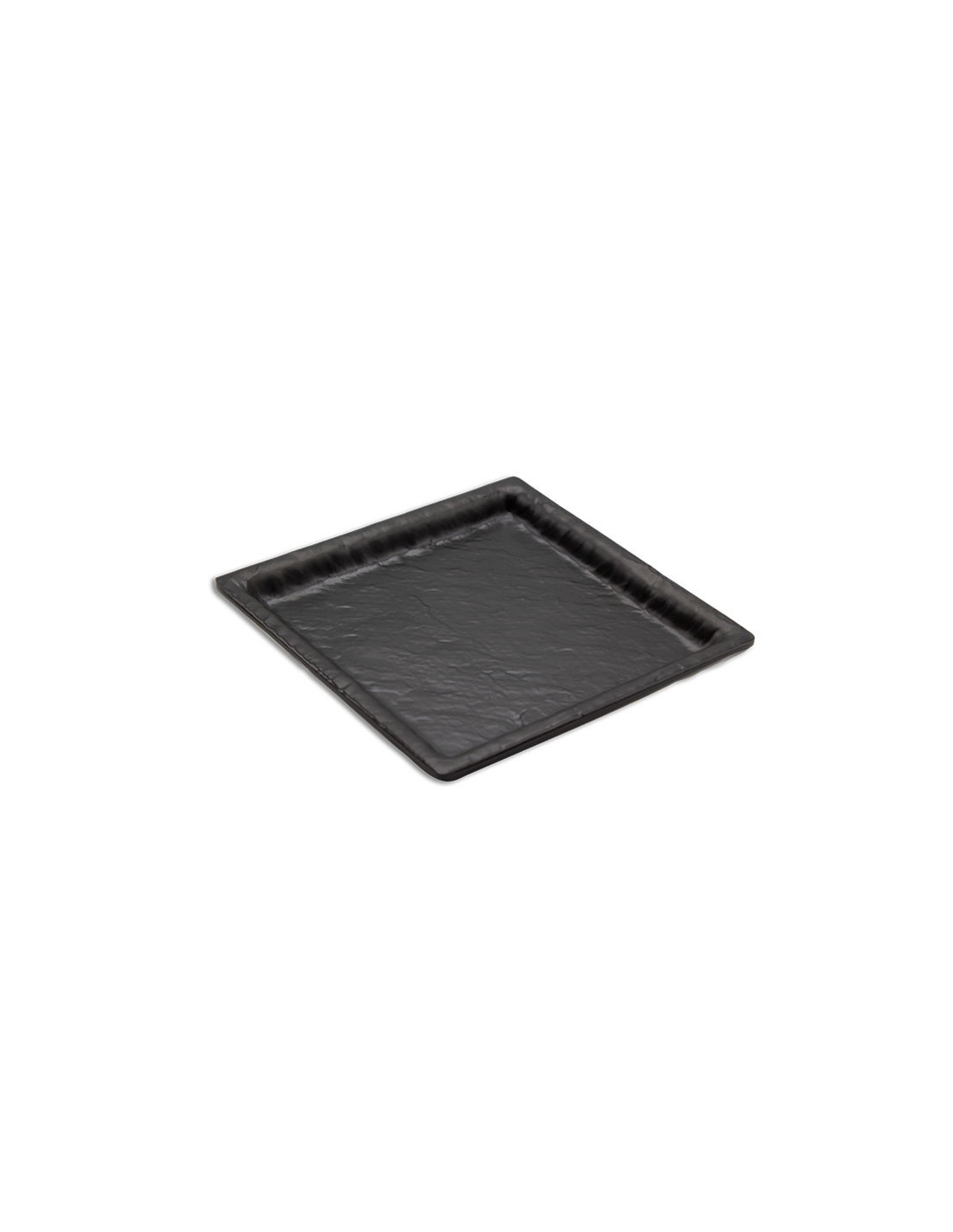 ADRIER - SQP1717-MBK Pack de 12 Unidades - Colección Terral - Plato cuadrado grande - 17 x 17 x 2 cm