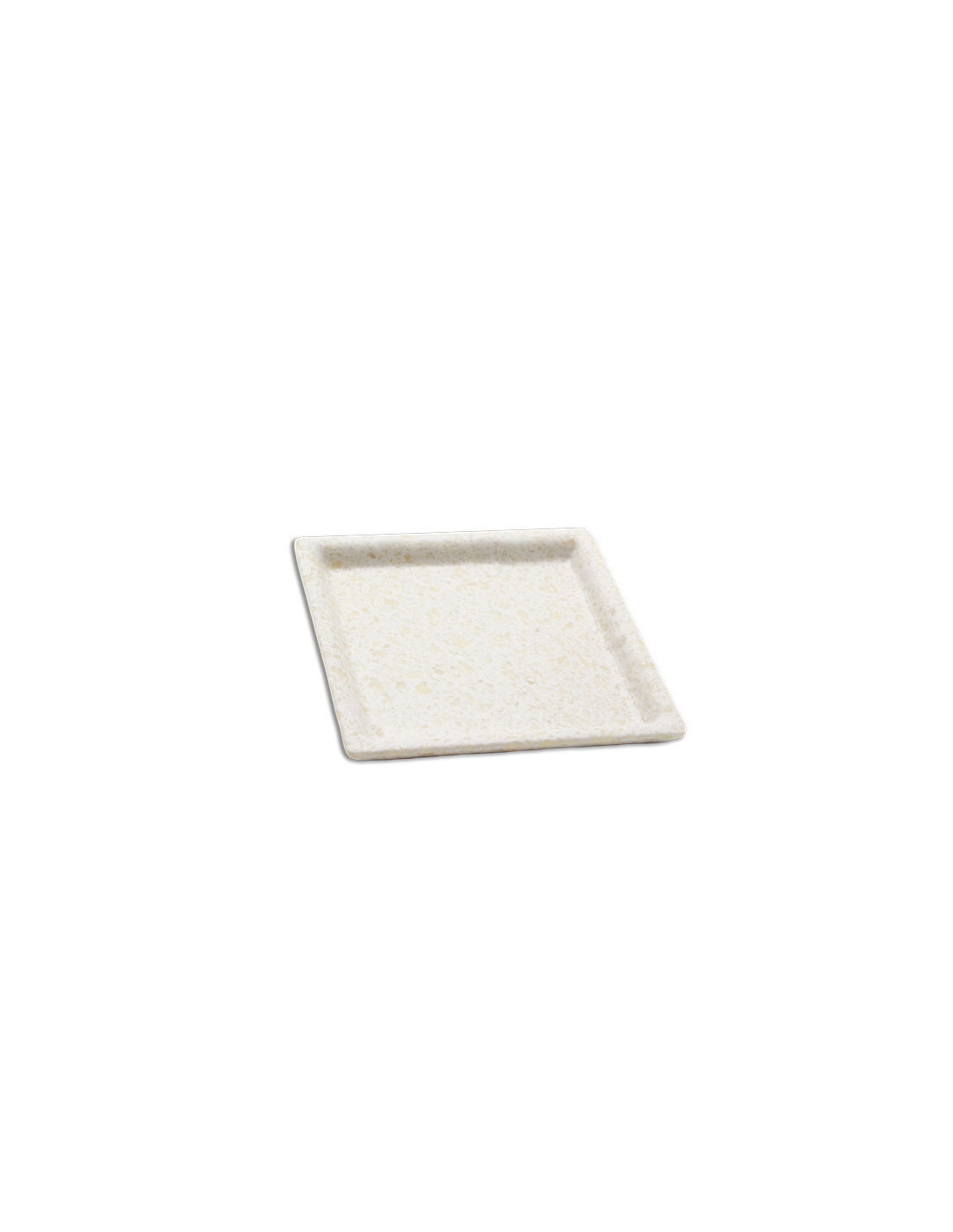 ADRIER - SQP1414-MBK Pack de 24 Unidades - Colección Terral - Plato cuadrado pequeño - 14 x 14 x 2 cm