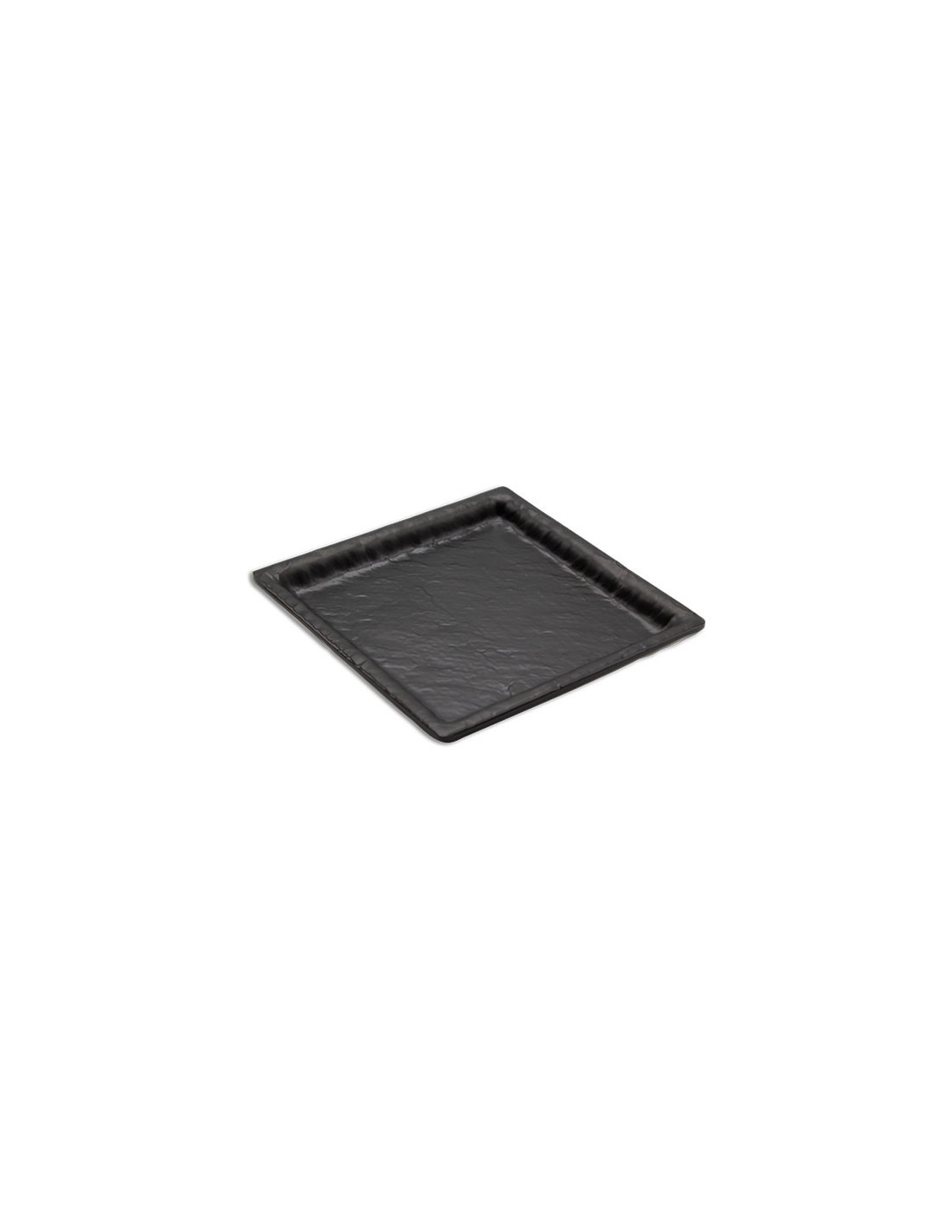 ADRIER - SQP1414-MBK Pack de 24 Unidades - Colección Terral - Plato cuadrado pequeño - 14 x 14 x 2 cm