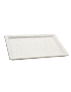 ADRIER - RCTP2418-MBK Pack de 12 Unidades - Colección Terral - Plato rectangular grande - 24,5 x 18 x 2,3 cm