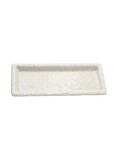 ADRIER - RCTP2410-MBK Pack de 12 Unidades - Colección Terral - Plato rectangular - 24 x 10 x 2 cm