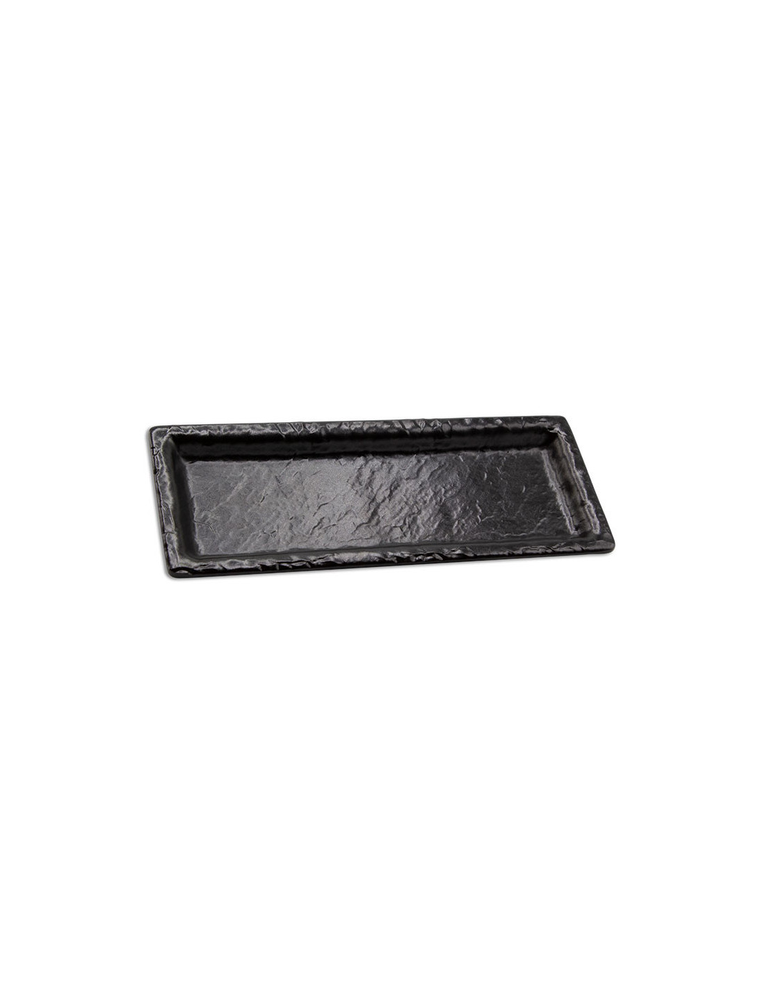 ADRIER - RCTP2410-MBK Pack de 12 Unidades - Colección Terral - Plato rectangular - 24 x 10 x 2 cm