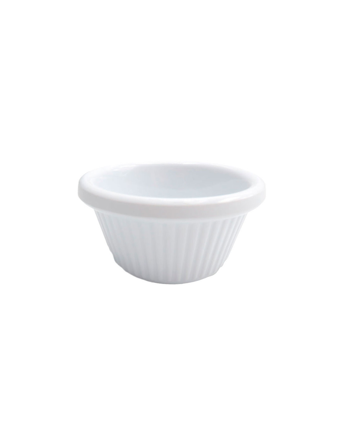 ADRIER - MRF2-BK Pack de 48 Unidades - Colección Buffet GN - Ramekin acanalado 60 ml - 7.4 x 7.4 x 3.8 cm