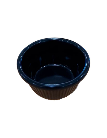 ADRIER - MRF2-BK Pack de 48 Unidades - Colección Buffet GN - Ramekin acanalado 60 ml - 7.4 x 7.4 x 3.8 cm