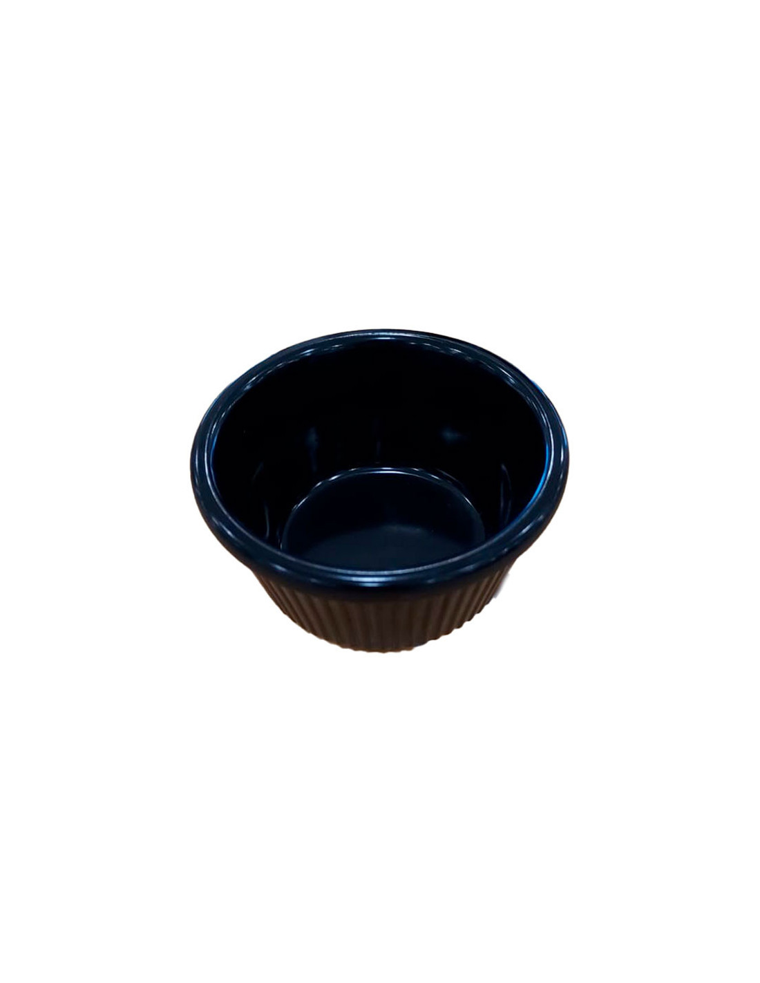 ADRIER - MRF2-BK Pack de 48 Unidades - Colección Buffet GN - Ramekin acanalado 60 ml - 7.4 x 7.4 x 3.8 cm