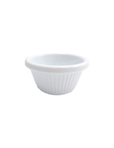 ADRIER - MRF1-BK Pack de 48 Unidades - Colección Buffet GN - Ramekin acanalado 44 ml - 6.3 x 6.3 x 3.7 cm