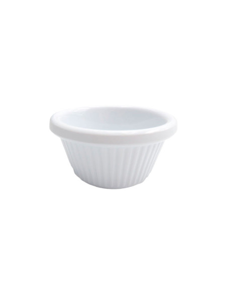 ADRIER - MRF1-BK Pack de 48 Unidades - Colección Buffet GN - Ramekin acanalado 44 ml - 6.3 x 6.3 x 3.7 cm