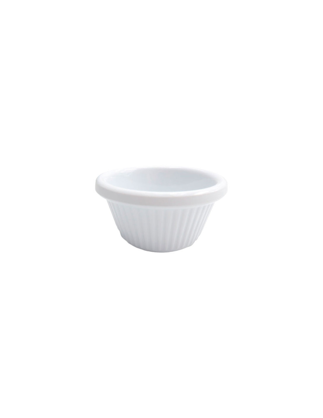 ADRIER - MRF1-BK Pack de 48 Unidades - Colección Buffet GN - Ramekin acanalado 44 ml - 6.3 x 6.3 x 3.7 cm