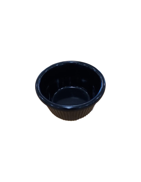 ADRIER - MRF1-BK Pack de 48 Unidades - Colección Buffet GN - Ramekin acanalado 44 ml - 6.3 x 6.3 x 3.7 cm