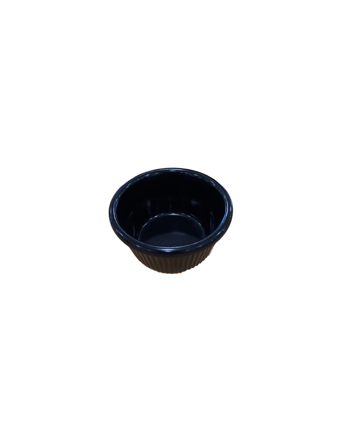 ADRIER - MRF1-BK Pack de 48 Unidades - Colección Buffet GN - Ramekin acanalado 44 ml - 6.3 x 6.3 x 3.7 cm