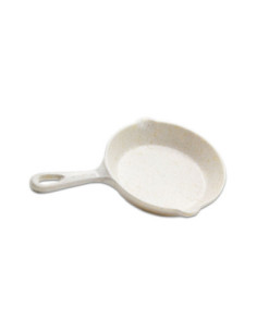 ADRIER - MLP1725-MBK Pack de 8 Unidades - Colección Terral - Sartén pequeña con asa - 17 cm Ø x 3,6 cm alto (25,5 cm con asa)