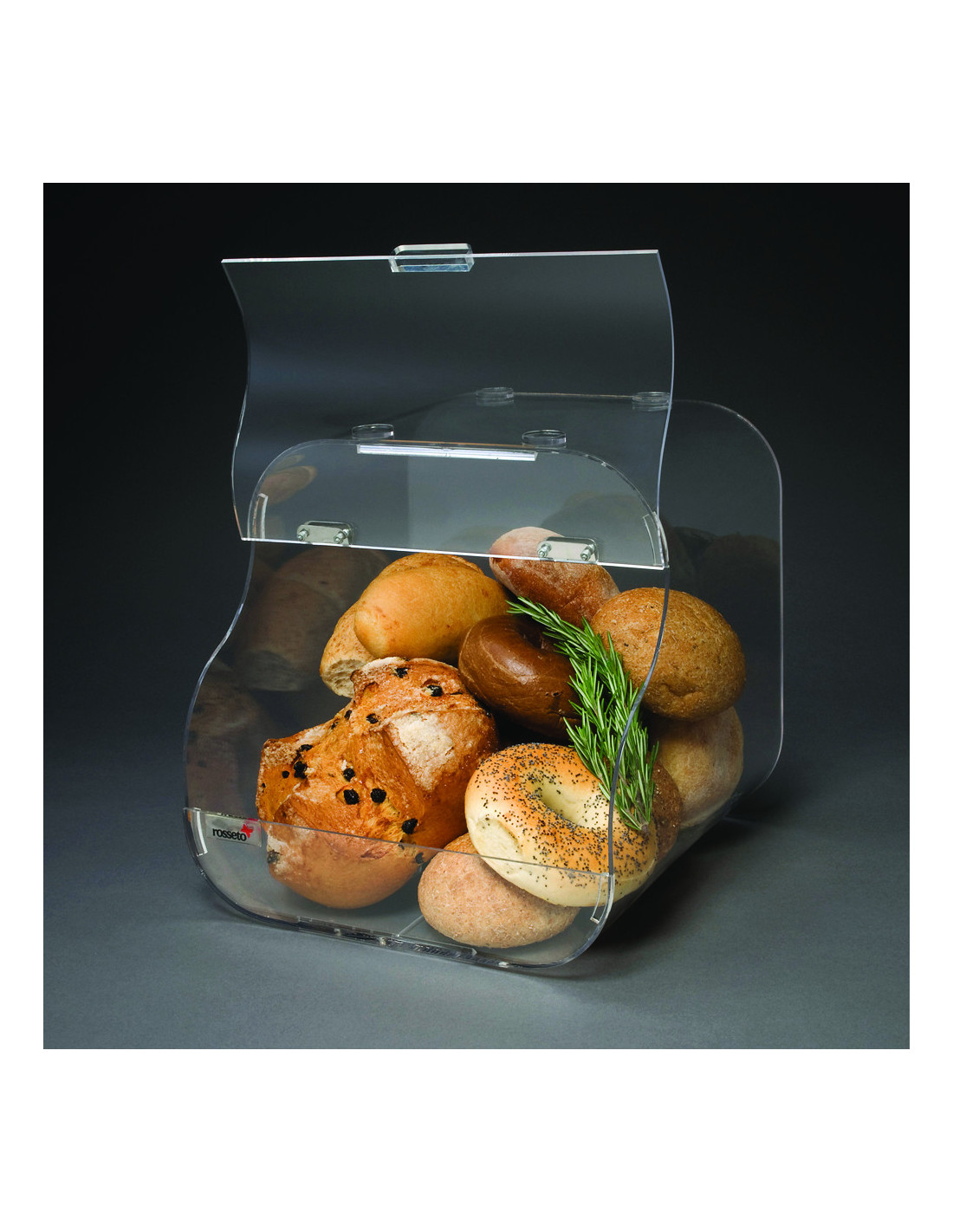 Rosseto BAK1203: Vitrina Pastelería Acrílica Apilable
