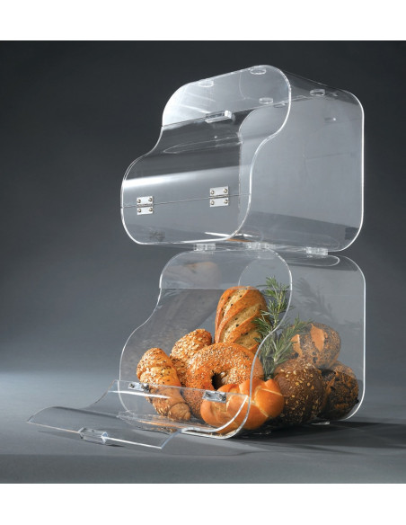 Rosseto BAK1203: Vitrina Pastelería Acrílica Apilable