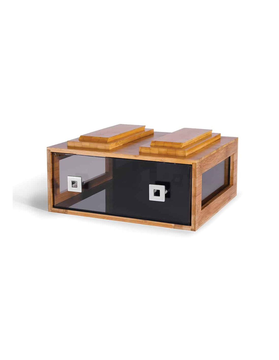 Sistema Modular de Bambú Rosseto para Exposición de Pastelería