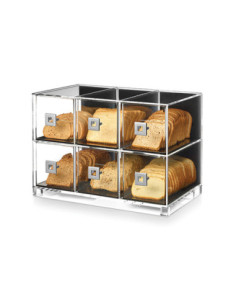 Caja Expositora Acrílica para Pasteles y Panadería Rosseto