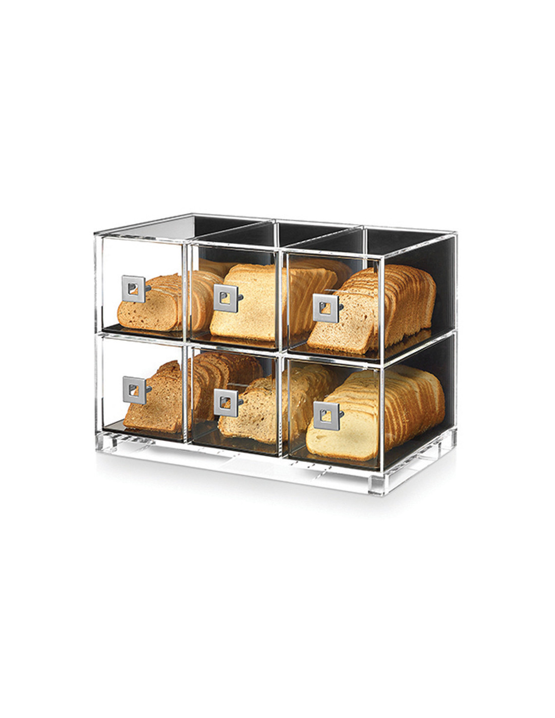 Caja Expositora Acrílica para Pasteles y Panadería Rosseto