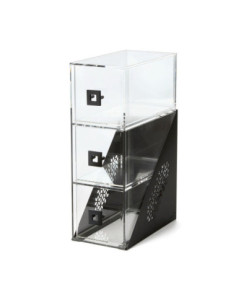 Rosseto BD143: Vitrina Mosaic Estrecha 3 Cajones