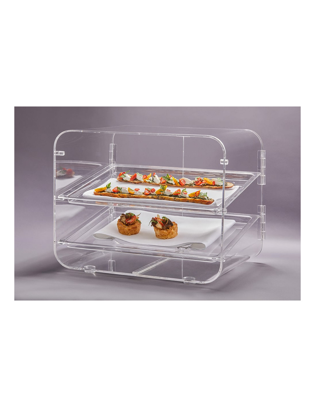 Caja Expositora de Bollería Acrílica Rosseto
