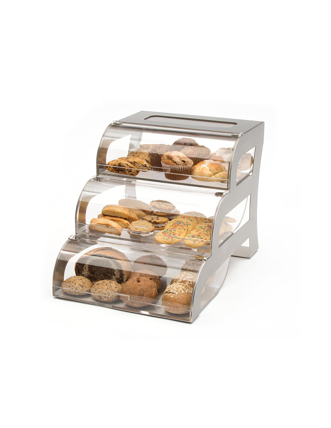 Vitrina Expositora de Repostería Multinivel Rosseto