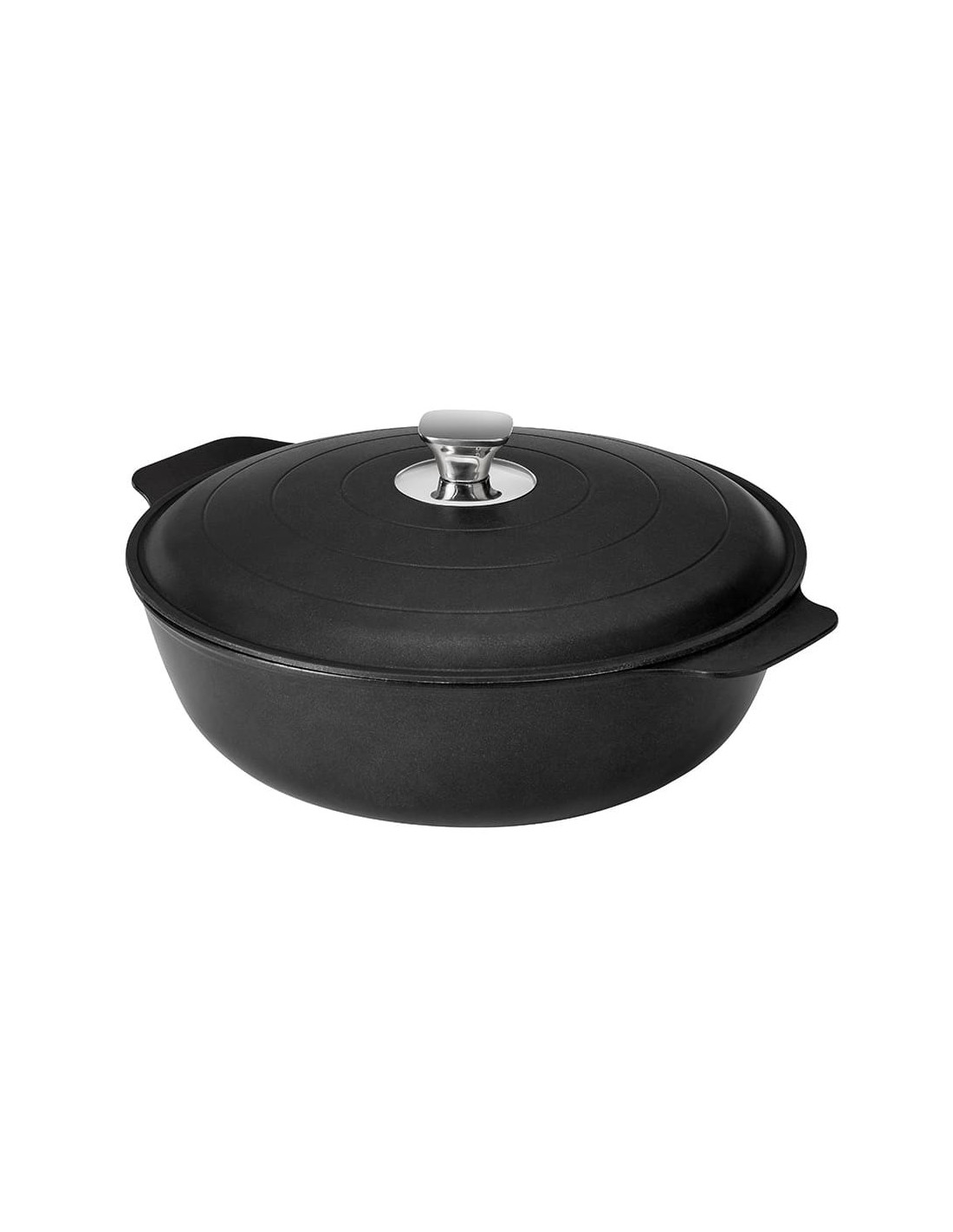 Casserole de Aluminio Fundido Rosseto Black 7QT