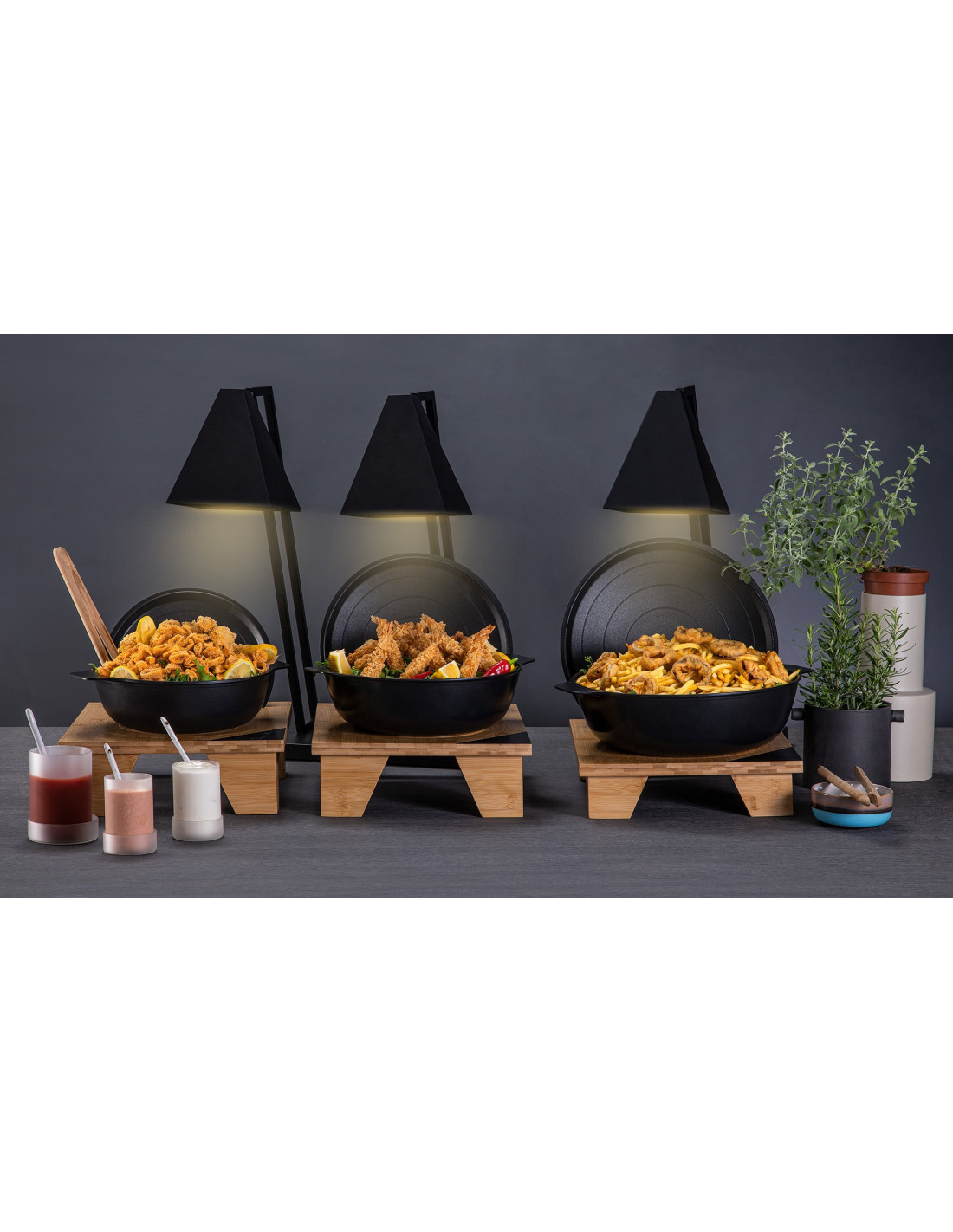 Casserole de Aluminio Fundido Rosseto Black 7QT