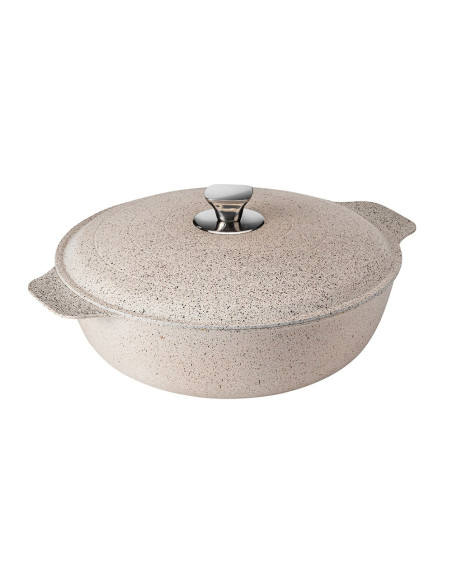 Casserole Aluminio Fundido Rosseto Crema 7QT