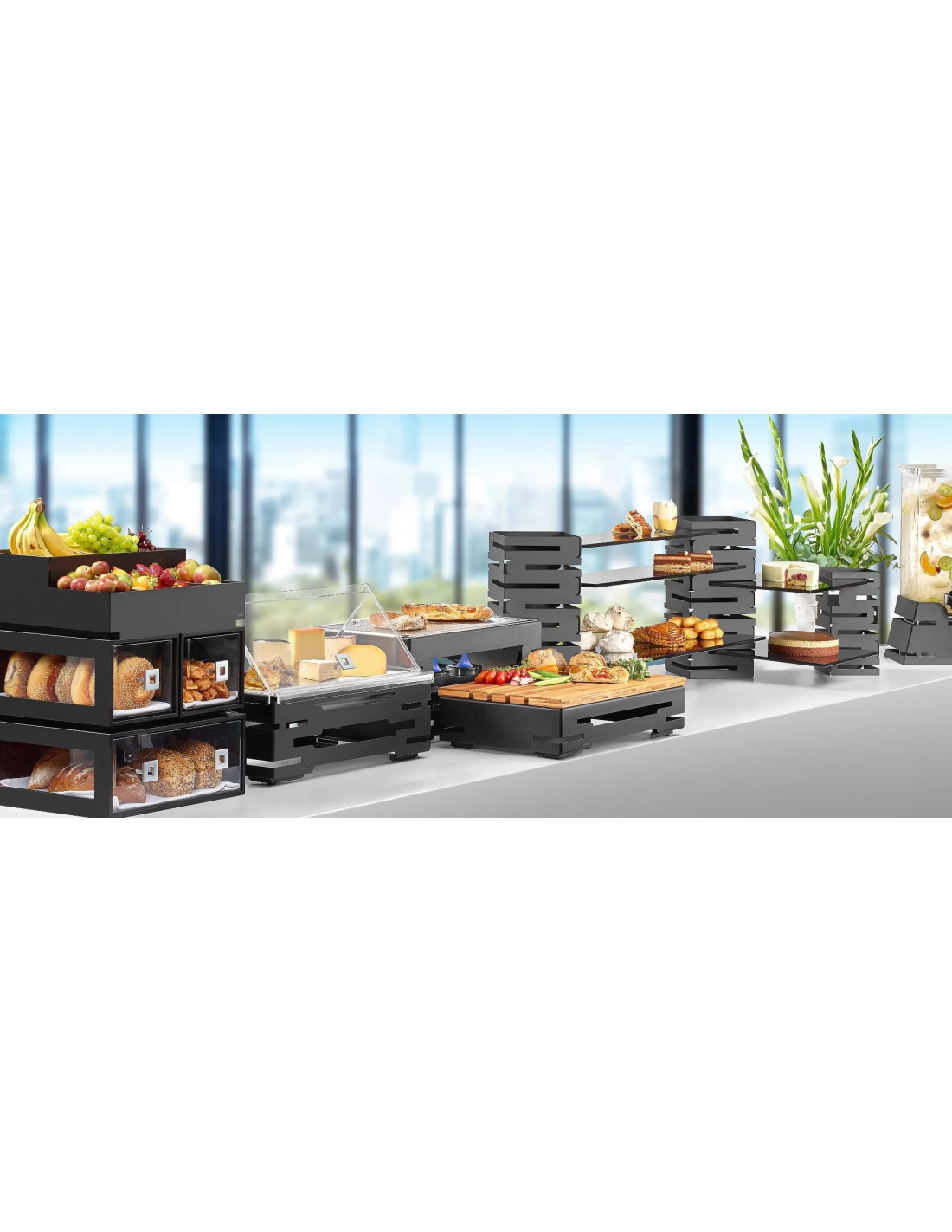 Elevador Buffet de Acero Inoxidable Rosseto