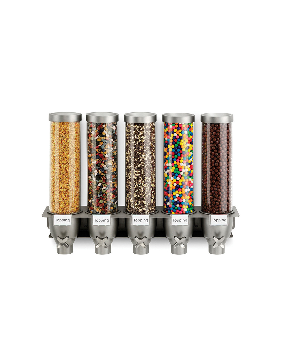 Rosseto EZ527: Dispensador Pared 5 Tolvas 1,3 gal