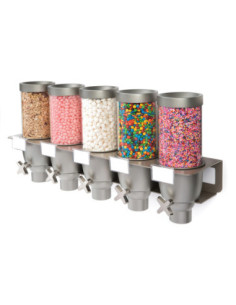 Rosseto EZ534: Dispensador Pared 5 Tolvas 0,65 gal
