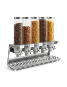 Dispensador de Cereales y Aperitivos en Acero Rosseto