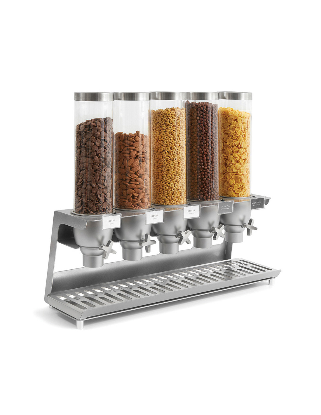 Dispensador de Cereales y Aperitivos en Acero Rosseto