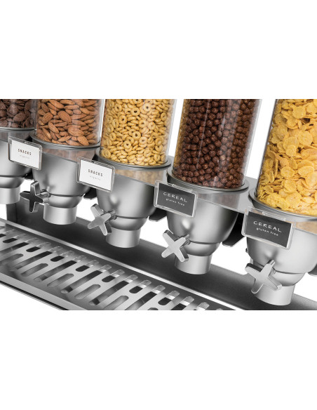 Dispensador de Cereales y Aperitivos en Acero Rosseto