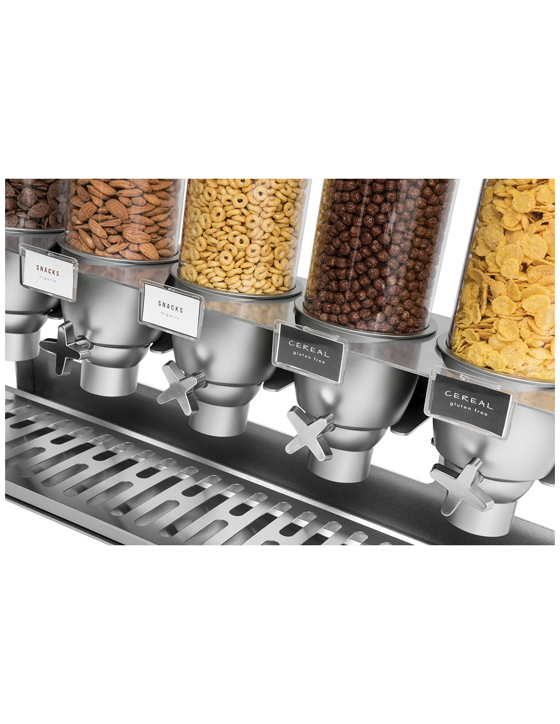 Dispensador de Cereales y Aperitivos en Acero Rosseto
