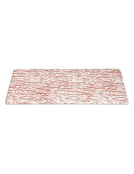 Superficie Rectangular De Vidrio Texturizada Rosseto