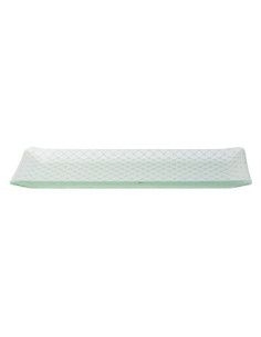 Bandeja Blanca Grande de Cristal Rectangular Rosseto